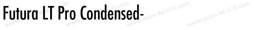 Futura LT Pro Condensed字体转换